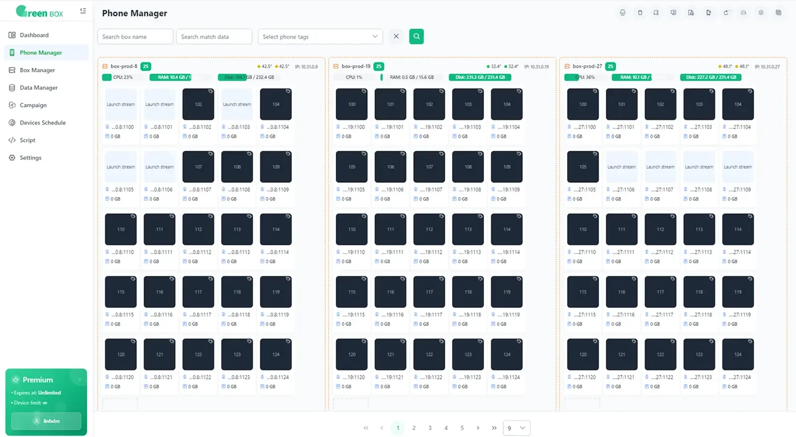 Green Box Manager - Phone Manager